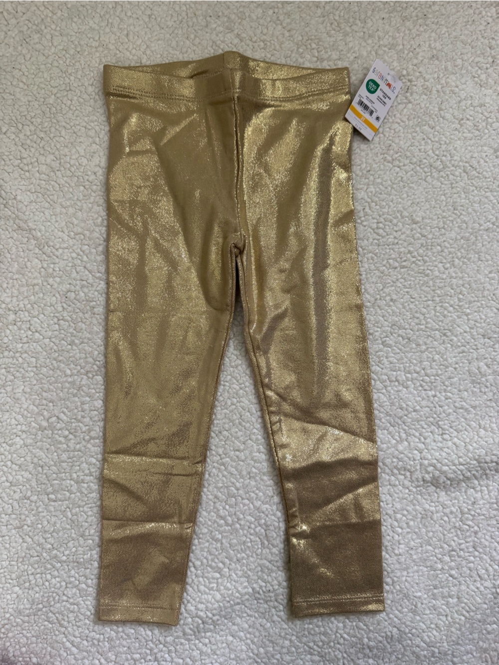 Shiny Gold Metallic Leggings
